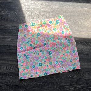 Floral Mini Skirt